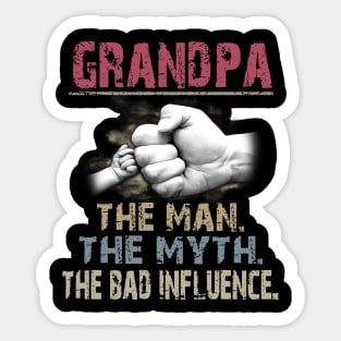 Grandpa The Man The Myth The Bad Sticker